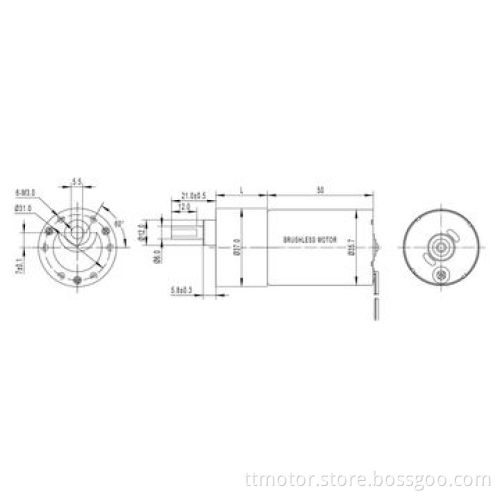 24v pwm offered 36mm burshless motor with 37mm gearbox